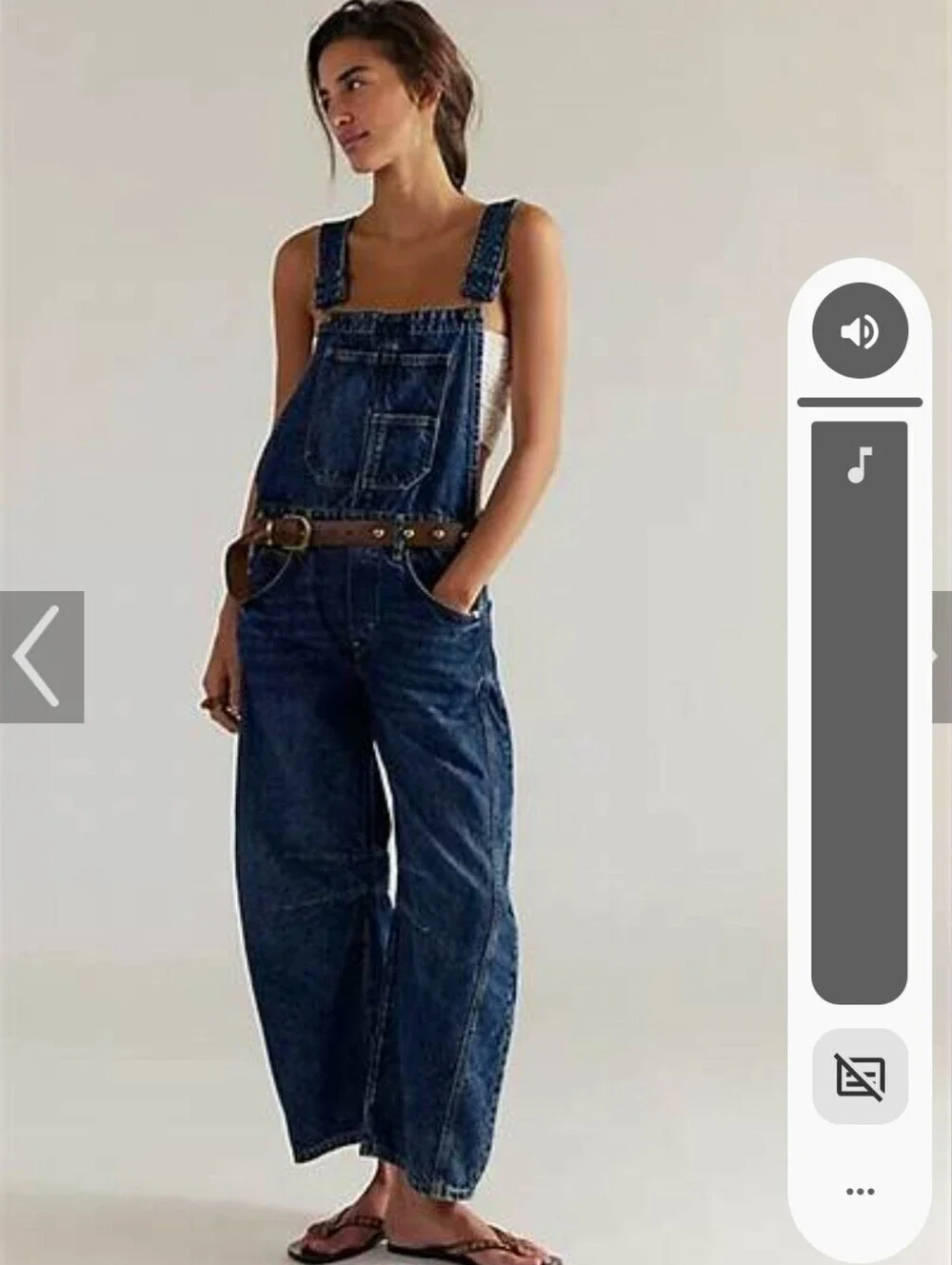 We The Free Lucky You Barrel Overalls* Medium*nwot - Picture 4 of 5
